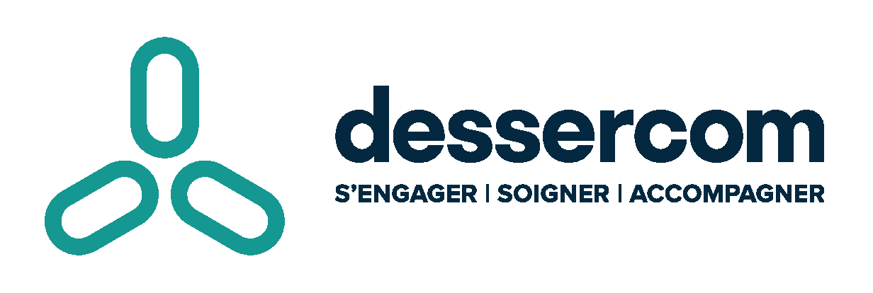 Dessercom logo descriptif vertbleu H